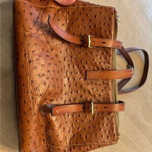 Dooney & Bourke Tan Leather Briefcase